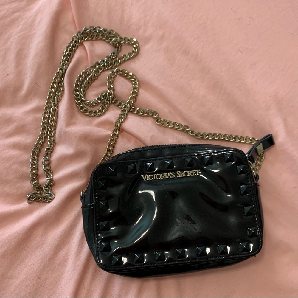 Victoria’s Secret Black Studded Crossbody Bag